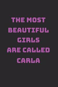 Carla Girl Woman Notebook