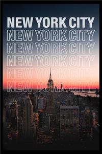New York City Skyline Journal Notebook, Souvenir Journal Diary