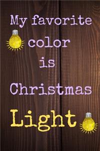 My favorite color is Christmas light