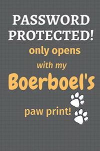 Password Protected! only opens with my Boerboel's paw print!