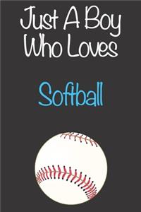Just A Boy Who Loves Softball