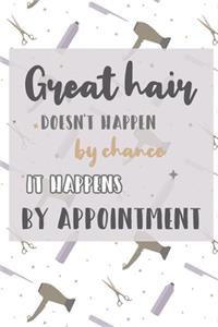Great Hair Doesn't Happen By Chance It Happens By Appointment