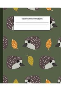 Composition Notebook Hedgehog