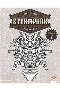 Coloriage Steampunk Animaux - Volume 1