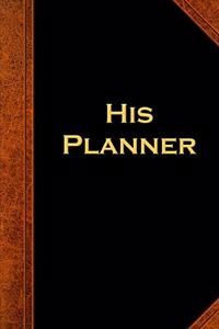 2020 Weekly Planner For Men His Planner Vintage Style 134 Pages