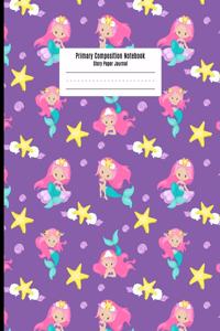 Primary Composition Notebook: Story Paper Journal for Girls - Mermaids