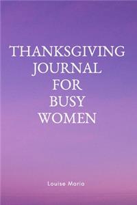 Thanksgiving Journal for Busy Women