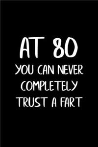 At 80 You Can Never Completely Trust a Fart