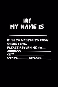 Hi my name is