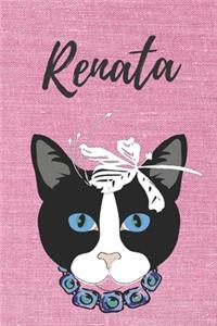 Notizbuch Katze / Notizheft / Journal / Malbuch / Tagebuch / Kritzelbuch / DIN A5 / Geschenk Renata