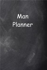 2020 Daily Planner For Men Man Planner Chalkboard Style 388 Pages