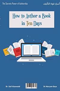How to author a book in ten days?