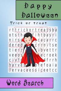 Word Search Happy Halloween Trick or Treat
