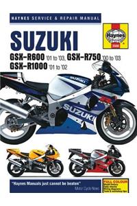 Suzuki GSX-R600 (01 - 03), GSX-R750 (00 - 03), GSX-R1000 (01 - 02) Haynes Repair Manual