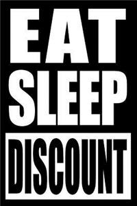 Eat Sleep Discount Cool Notebook for Coupon Collectors, College Ruled Journal