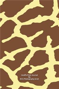 Giraffe Print Journal