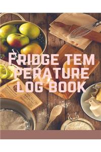Fridge temperature log book