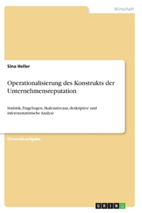 Operationalisierung des Konstrukts der Unternehmensreputation