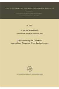 Die Bestimmung der Dichte des interstellaren Gases aus 21-cm-Beobachtungen