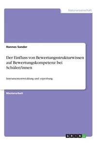 Einfluss von Bewertungsstrukturwissen auf Bewertungskompetenz bei Schüler/innen