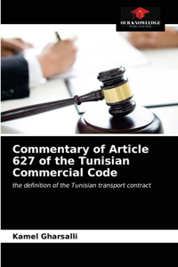 Commentary of Article 627 of the Tunisian Commercial Code