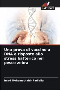 prova di vaccino a DNA e risposte allo stress batterico nel pesce zebra