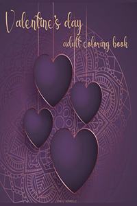 Valentine's day adult coloring book