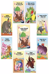 Little Friends Collection 1 - Set of 8 Story Books for Kids - Portable Picture Book Set for Children