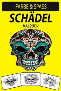 Schädel Malbuch