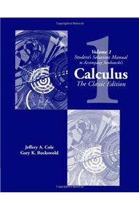 Student Solutions Manual, Vol. 1 for Swokowski's Calculus