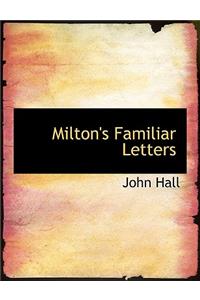 Milton's Familiar Letters