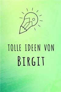 Tolle Ideen von Birgit: Liniertes Notizbuch für deinen Vornamen