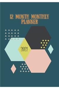 12 Month Monthly Planner