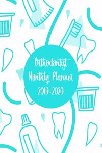 Orthodontist Monthly Planner 2019-2020