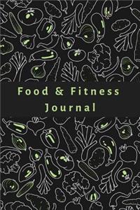 Food & Fitness Journal Health Tracking & Diet Logbook Log Calories, Nutrition, Physical Activity, Weight Goals, Eating Habits Diary
