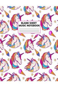 Blank Sheet Music Notebook
