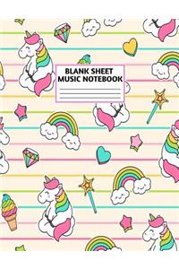Blank Sheet Music Notebook