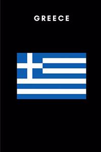 Greece: Country Flag A5 Notebook to write in with 120 pages