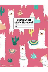 Blank Sheet Music Notebook