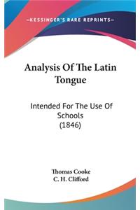 Analysis Of The Latin Tongue