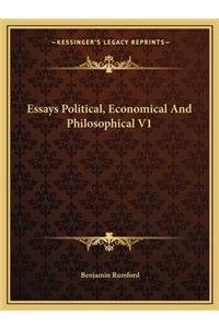 Essays Political, Economical and Philosophical V1