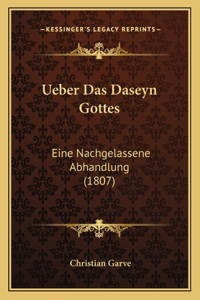 Ueber Das Daseyn Gottes