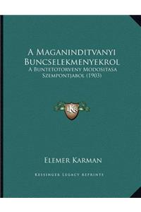 A Maganinditvanyi Buncselekmenyekrol
