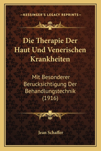 Therapie Der Haut Und Venerischen Krankheiten