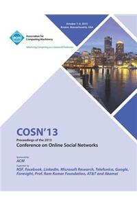 Cosn 13 Proceedings of the 2013 Conference on Online Social Networks