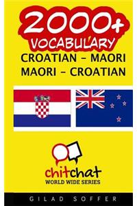 2000+ Croatian - Maori Maori - Croatian Vocabulary