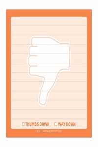 Knock Knock Thumbs Down Sticky Notes