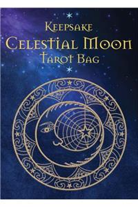 Celestial Moon Tarot Bag: Luxury Velvet Drawstring Tarot or Oracle Bag