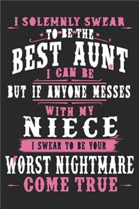 I solemnly swear to be the best aunt i can be but if anyone messes with my