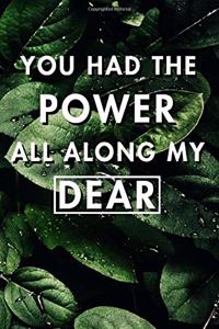 You Had The Power All Along My Dear